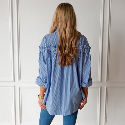 Miriam Top in Royal Stripe
