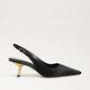 Bianka Gilded Slingback Pump in Black Brahma Hair
