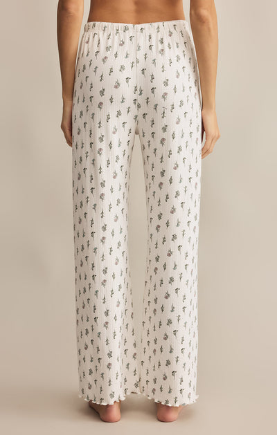 Sabrina Floral Pant in Crystal