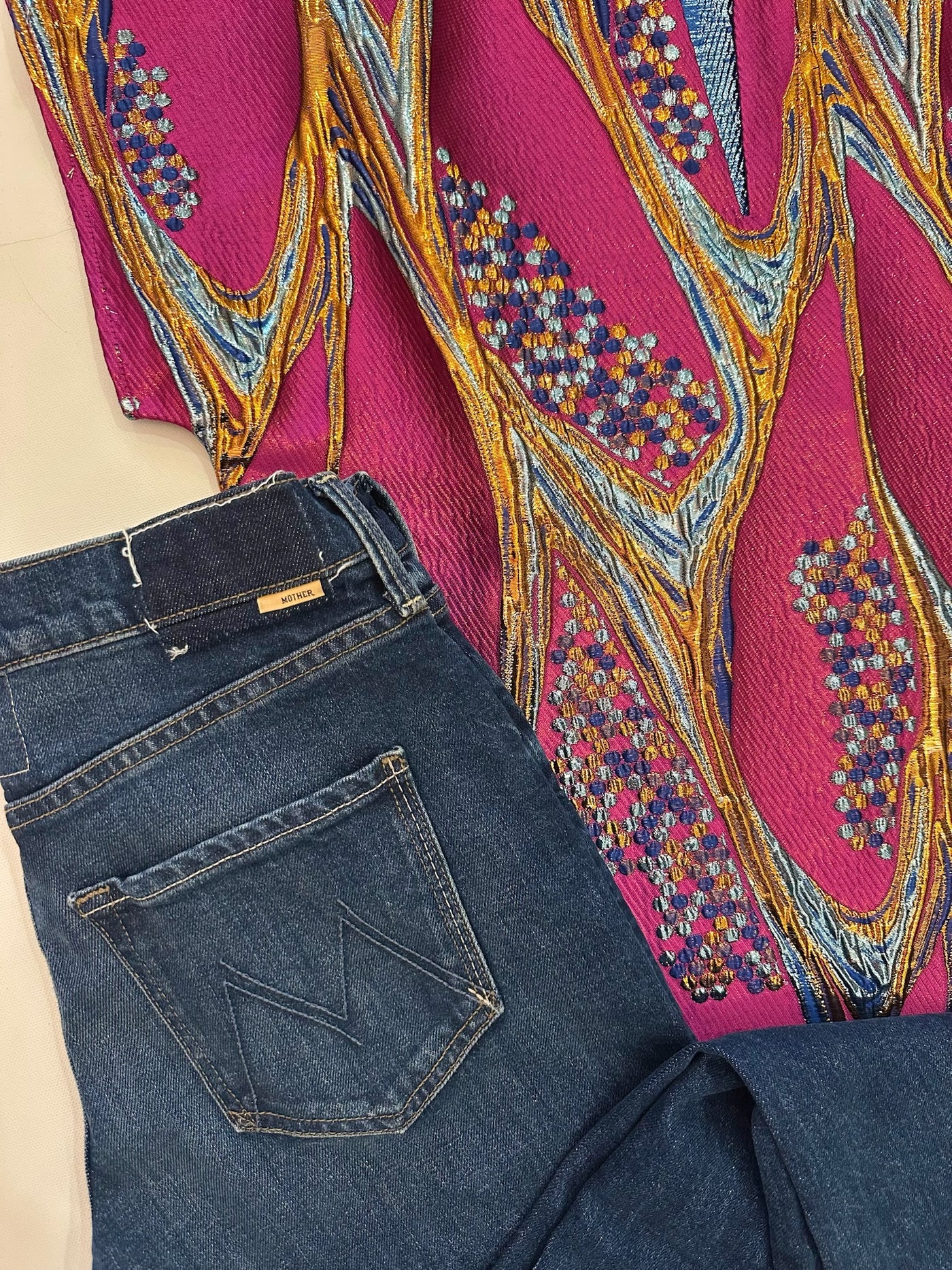 Alice Blouse in Metallic Multi