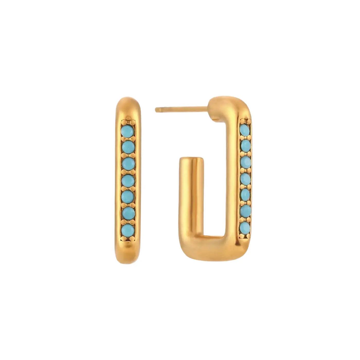 Eva Studs in Turquoise