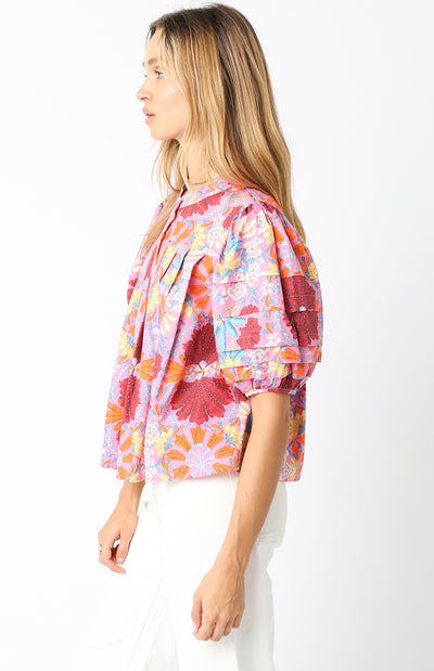 Freesia Top in Pink Multi