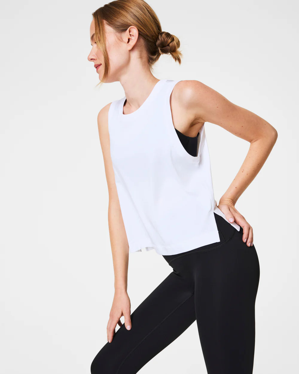 Supernaturals Flow Crew Tank in Vivid White