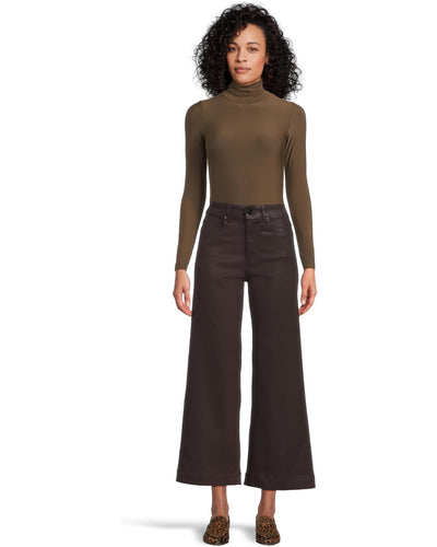 Anessa Wide Leg Jean in Chicory Coffee Luxe Coating
