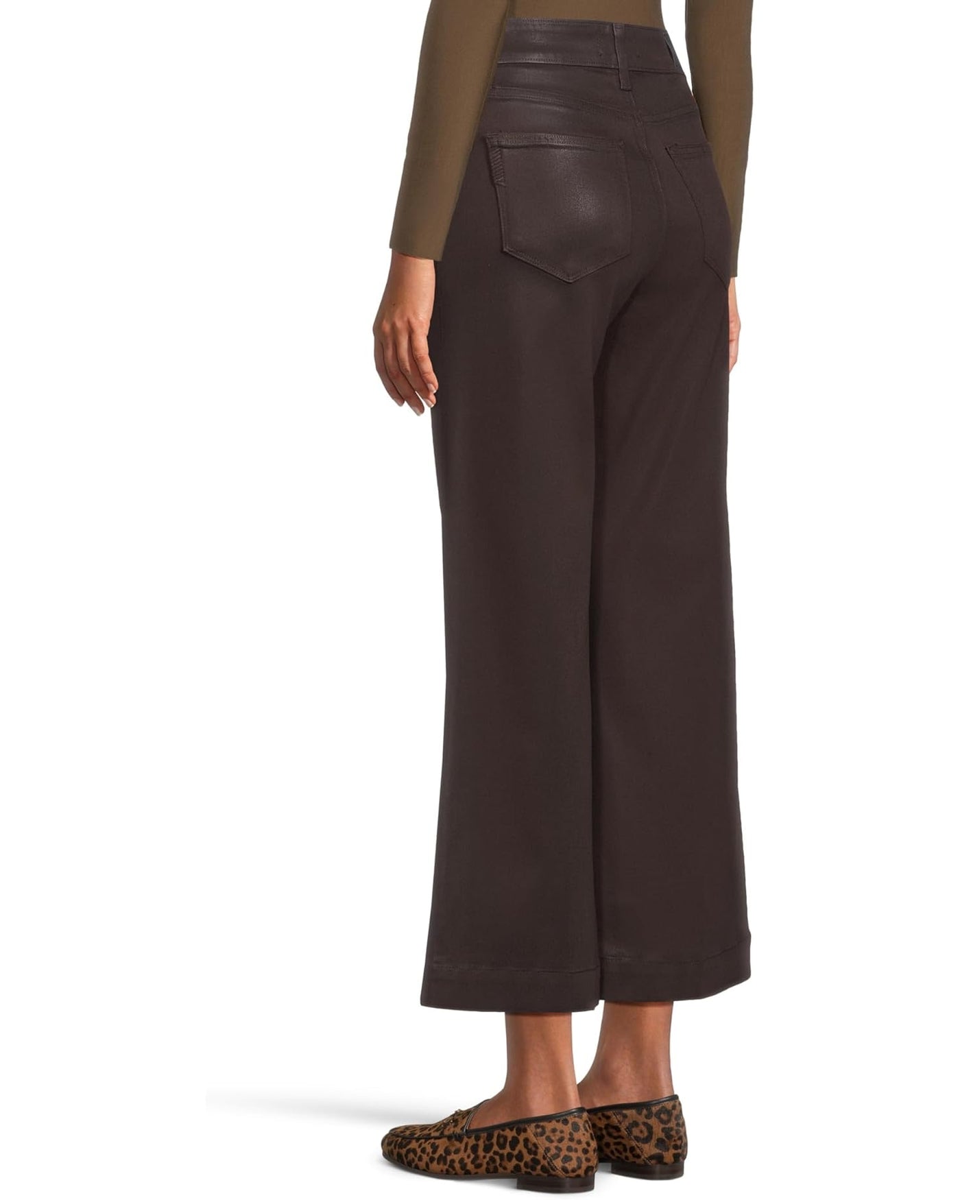 Anessa Wide Leg Jean in Chicory Coffee Luxe Coating