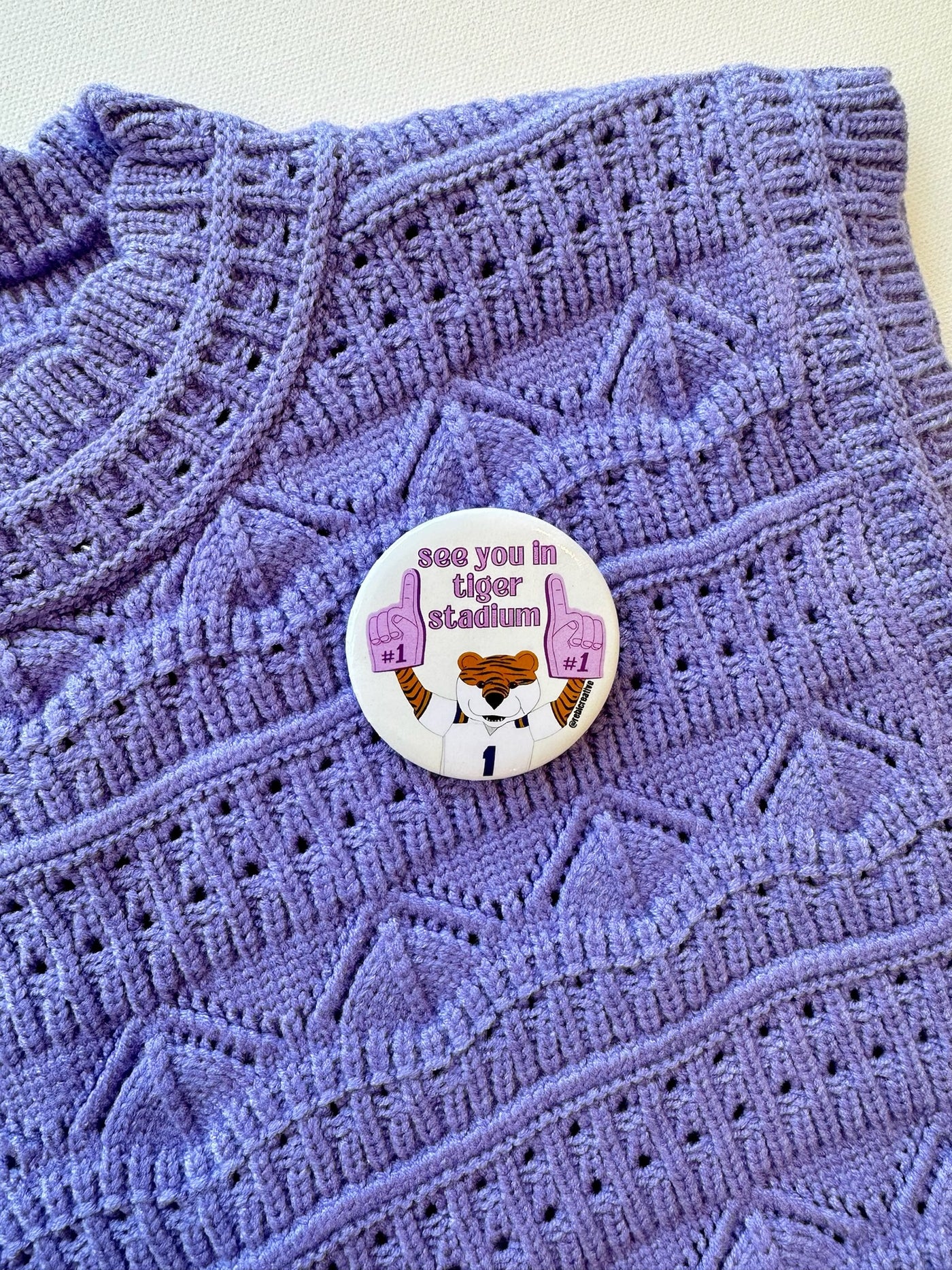 "See You in Tiger Stadium" Game Day Button