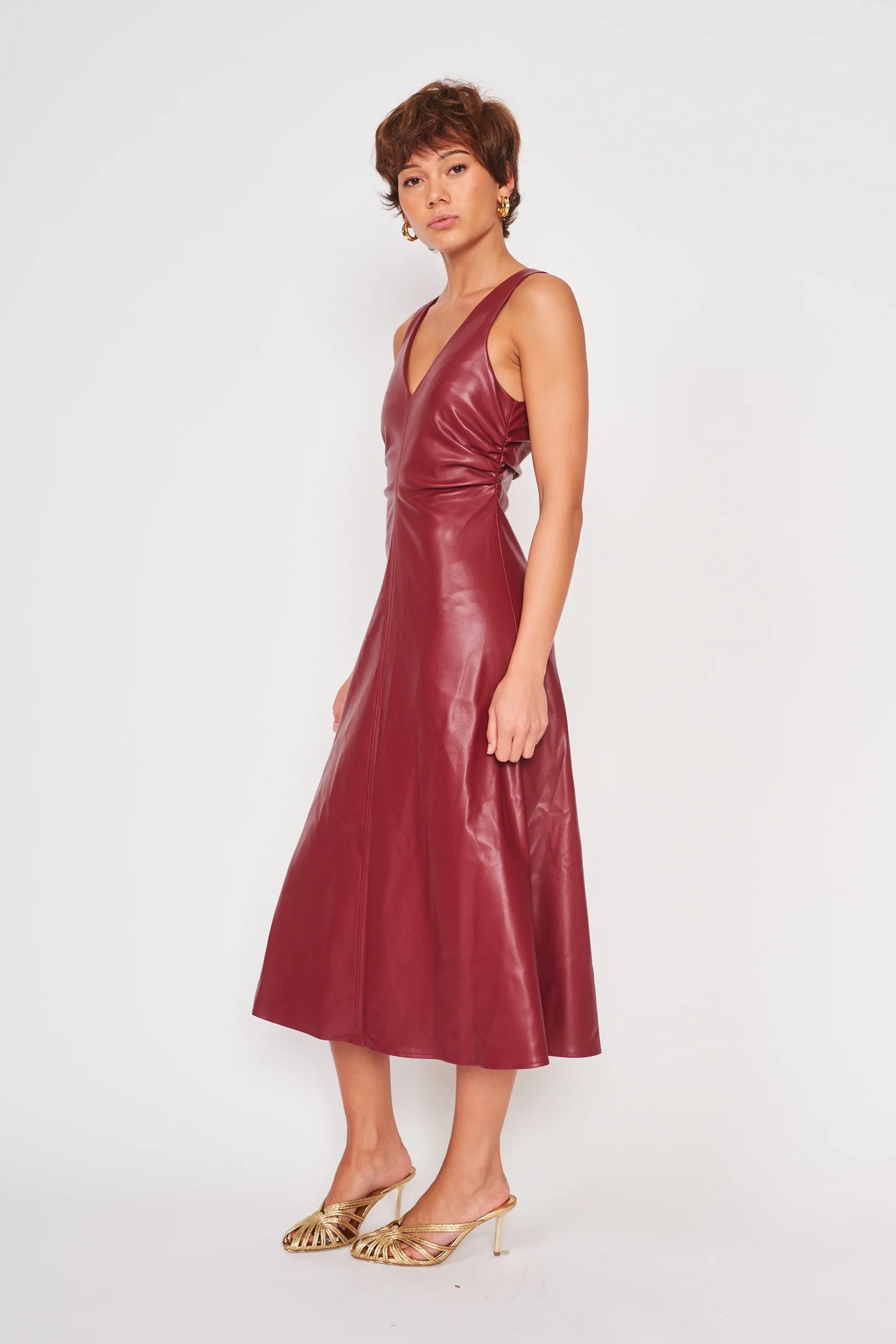 Celeste Dress in Windsore Wine