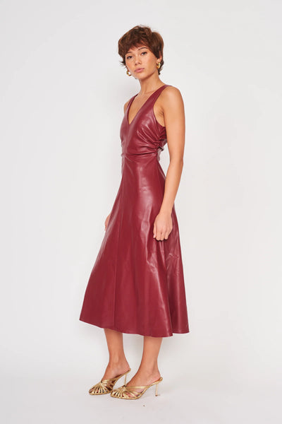 Celeste Dress in Windsore Wine