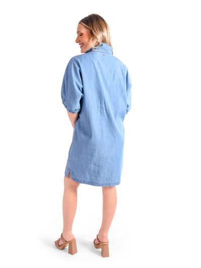 Poppy Dress in Denim Chambray