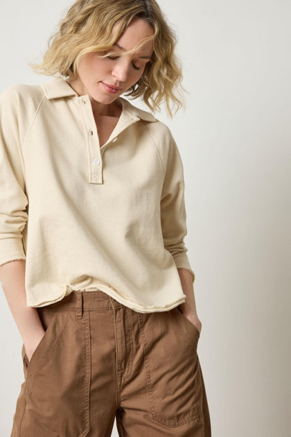 Shirttail Polo in Muslin