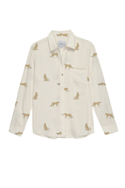 Charli Shirt in Natural Leopard