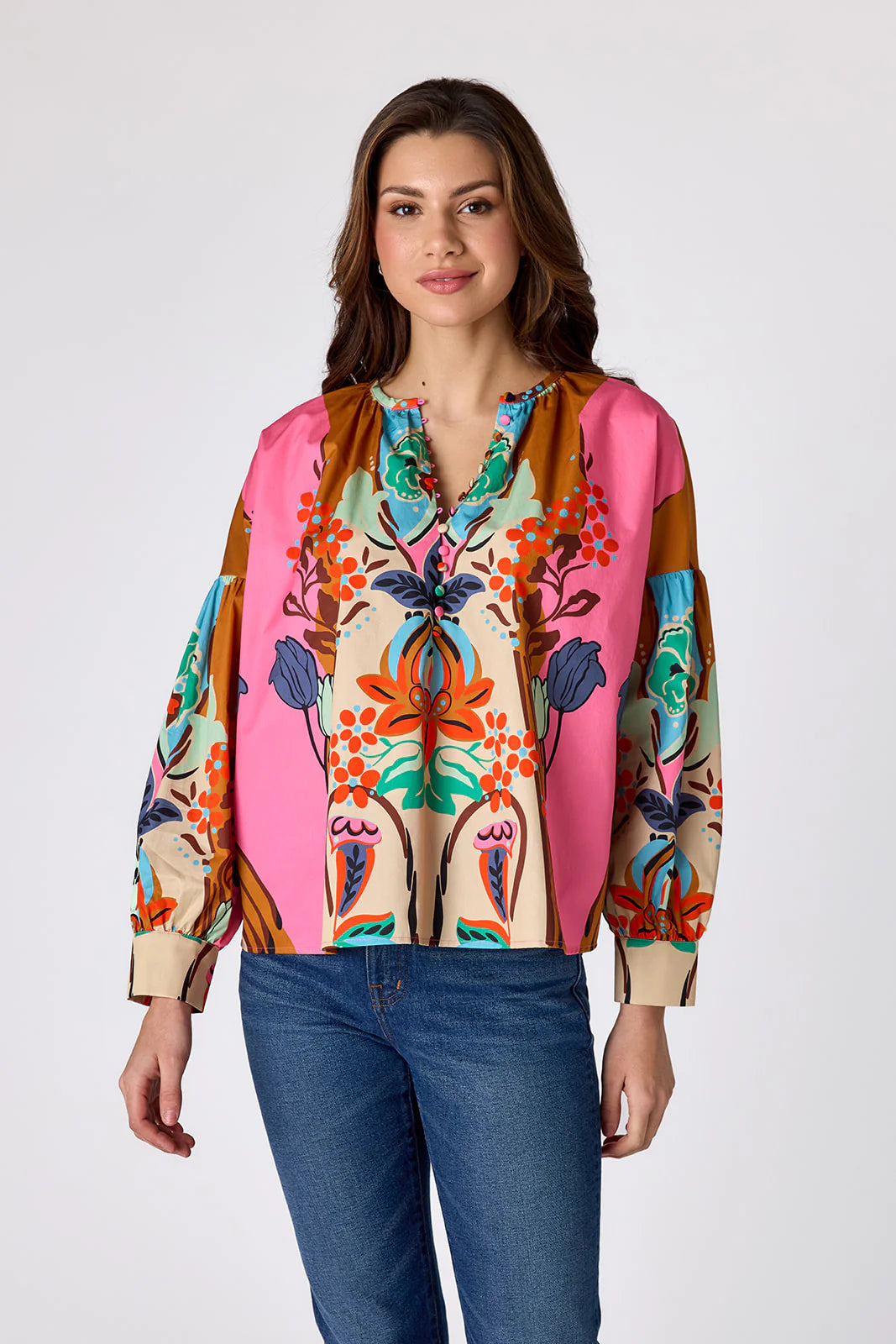 Bryleigh Blouse in Art Nouveau