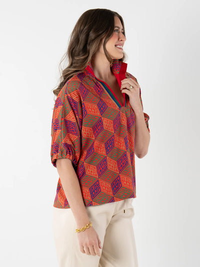 Poppy Top in Vintage Monogram