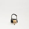 Bianka Gilded Slingback Pump in Black Brahma Hair