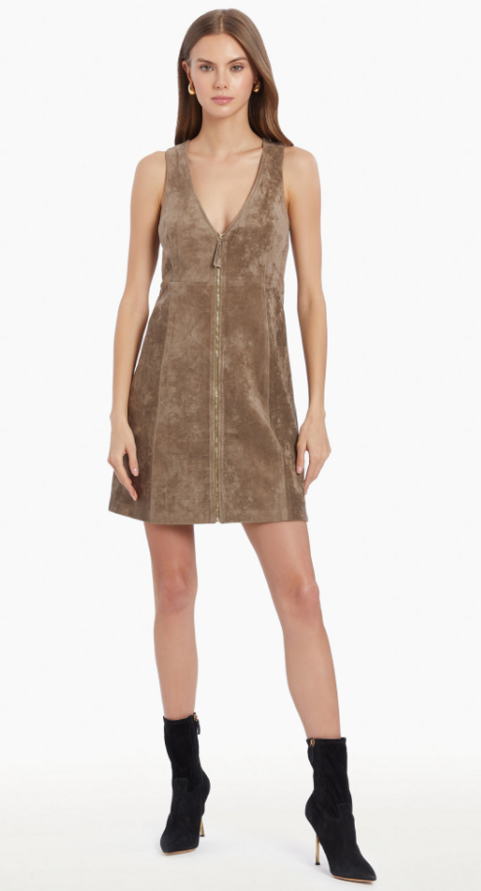 Collins Dress in Taupe