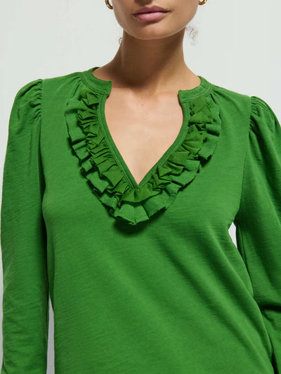 Valita Top in Salon Green