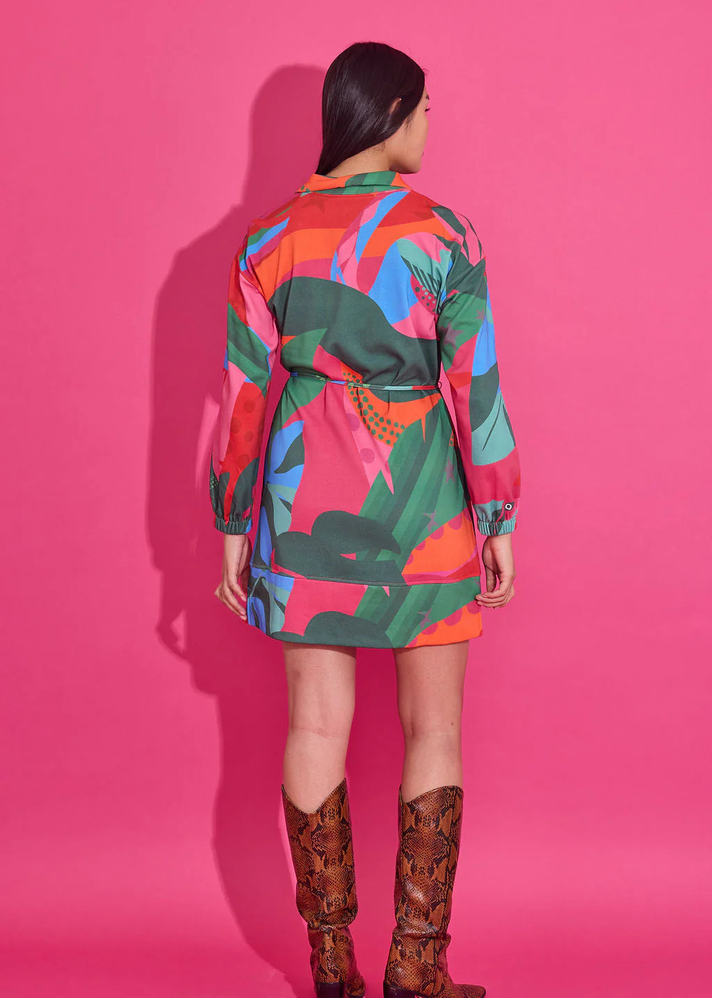 Logan Dress in Tropical Jingle