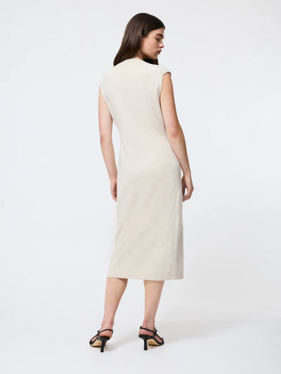 Marley Knit Button Down Midi Dress in Oatmeal Mel