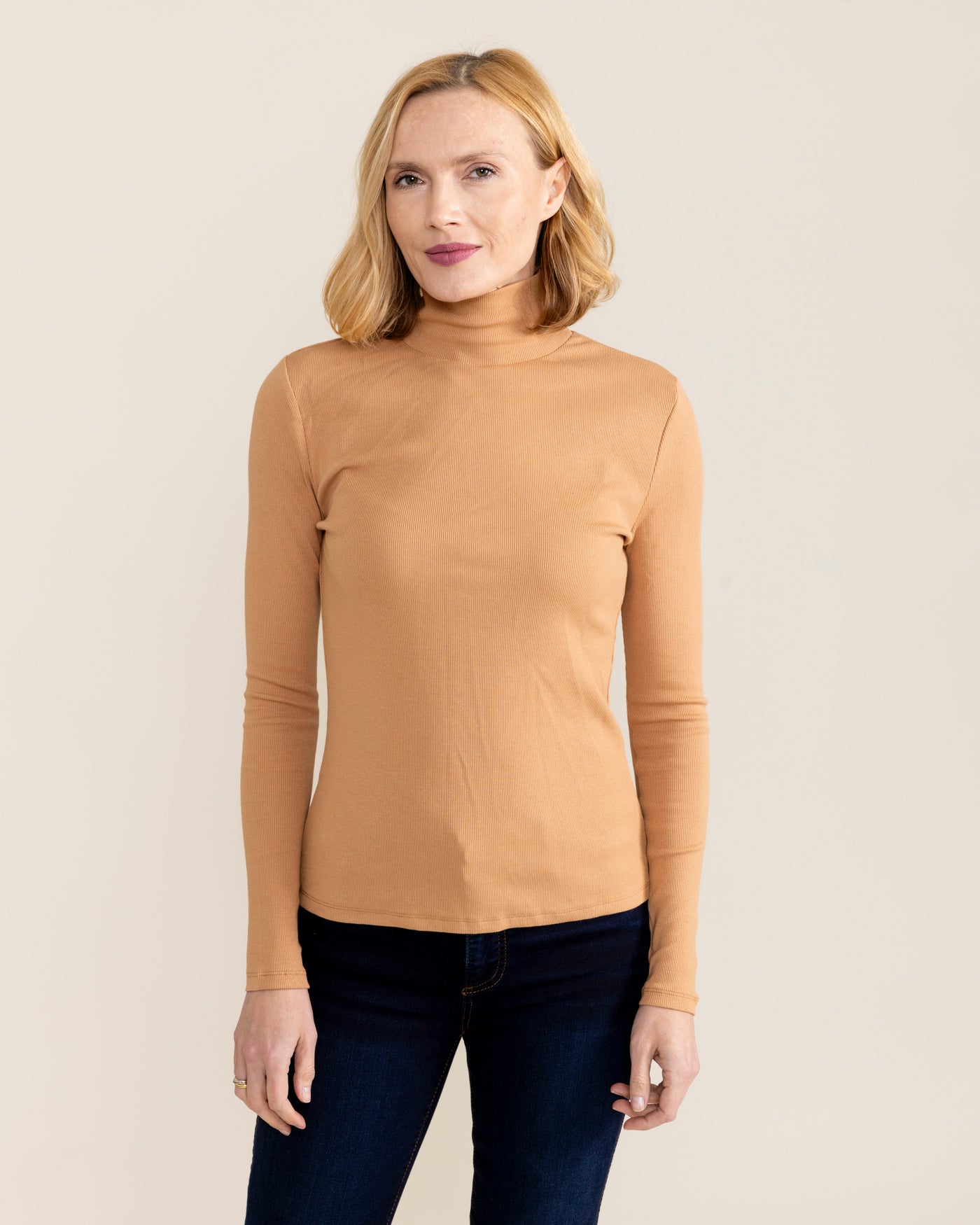 Olivia Top in Camel