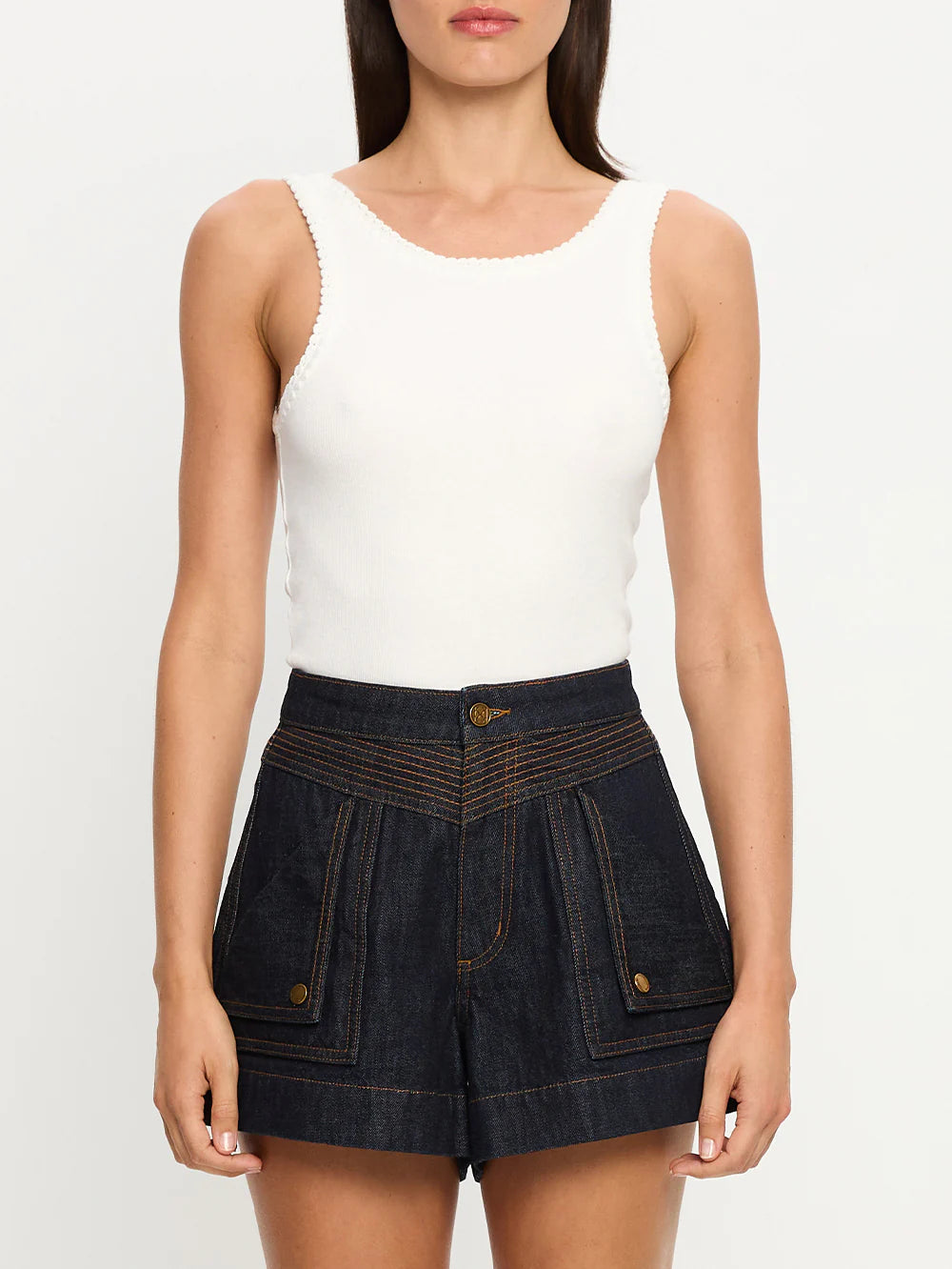 Celene Denim Short in Raw Indigo