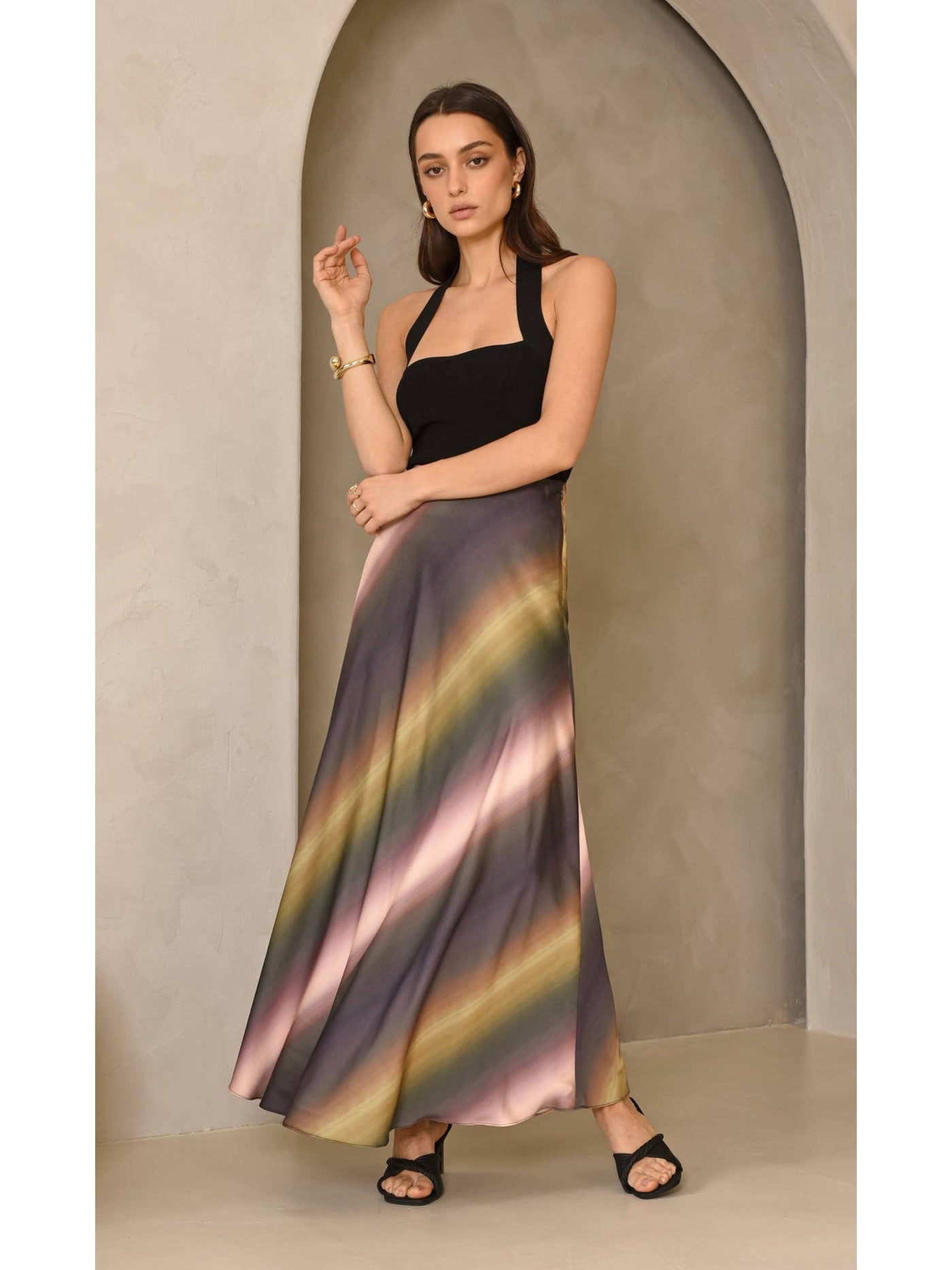 Marvela Midi Skirt in Multi