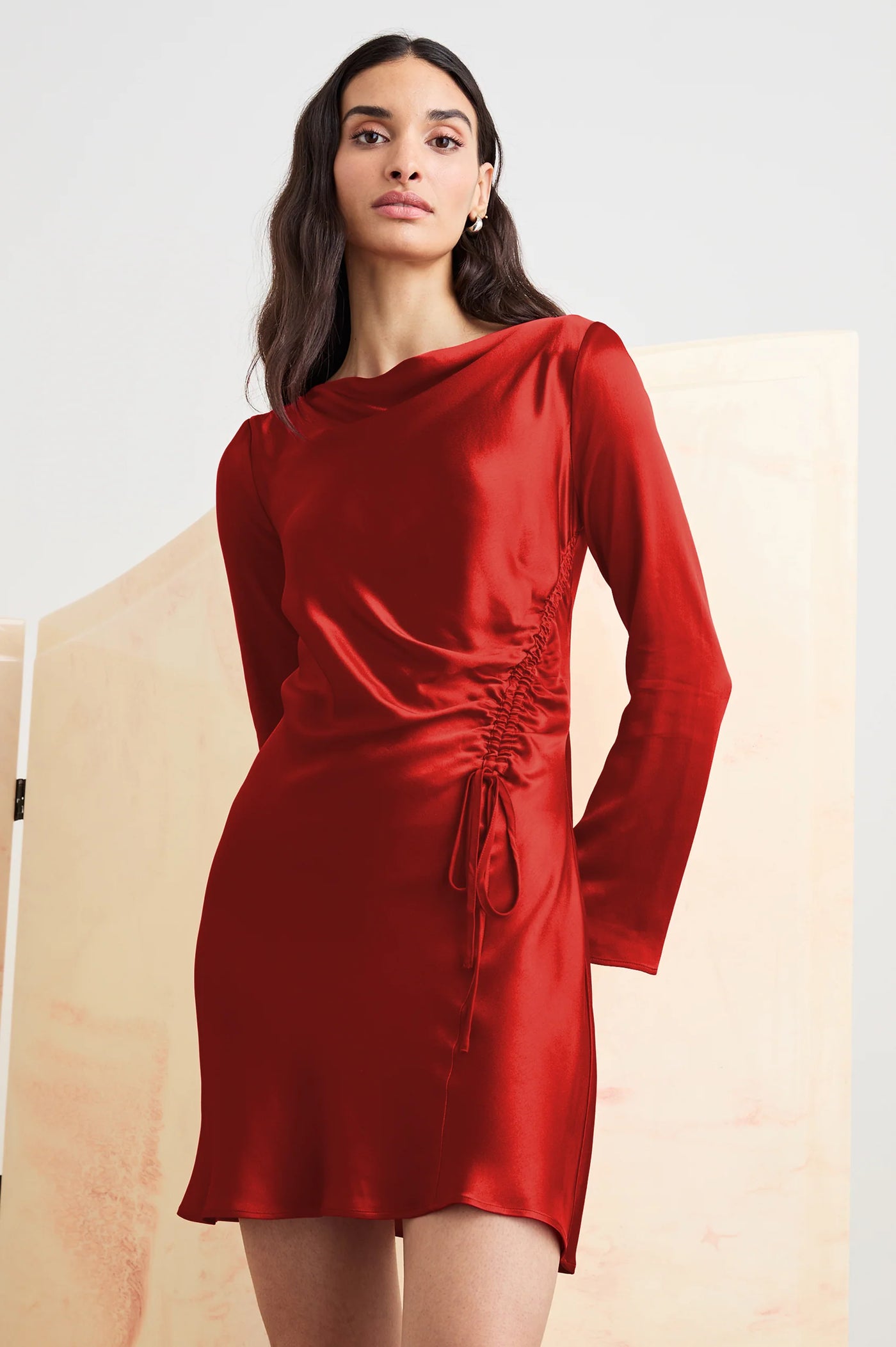 Alessandra Dress in Scarlet