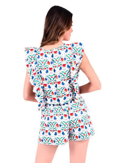 Party Shorts in Poppy Party