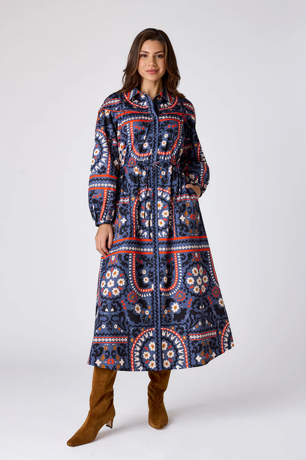 Lucille Dress in Western Craft