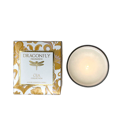 Gia Candle Iridescent White in Driftwood+Sea Salt
