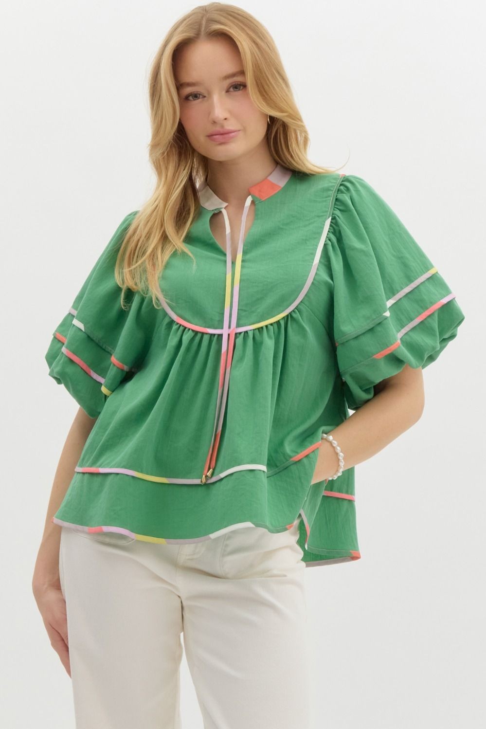 Christie Top in Green