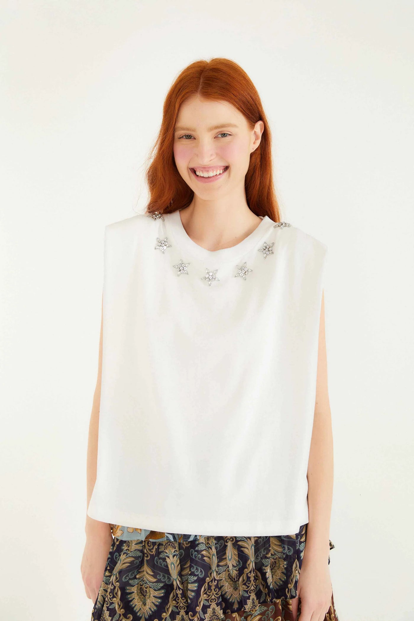 Sparkling Tee in Off-White