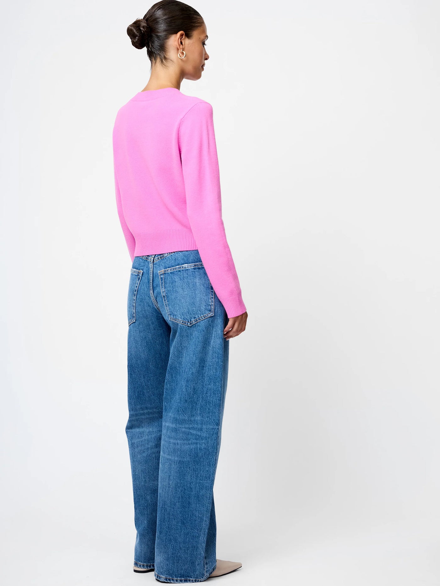 Babysoft Crew Neck Sweater in Taffy Pink