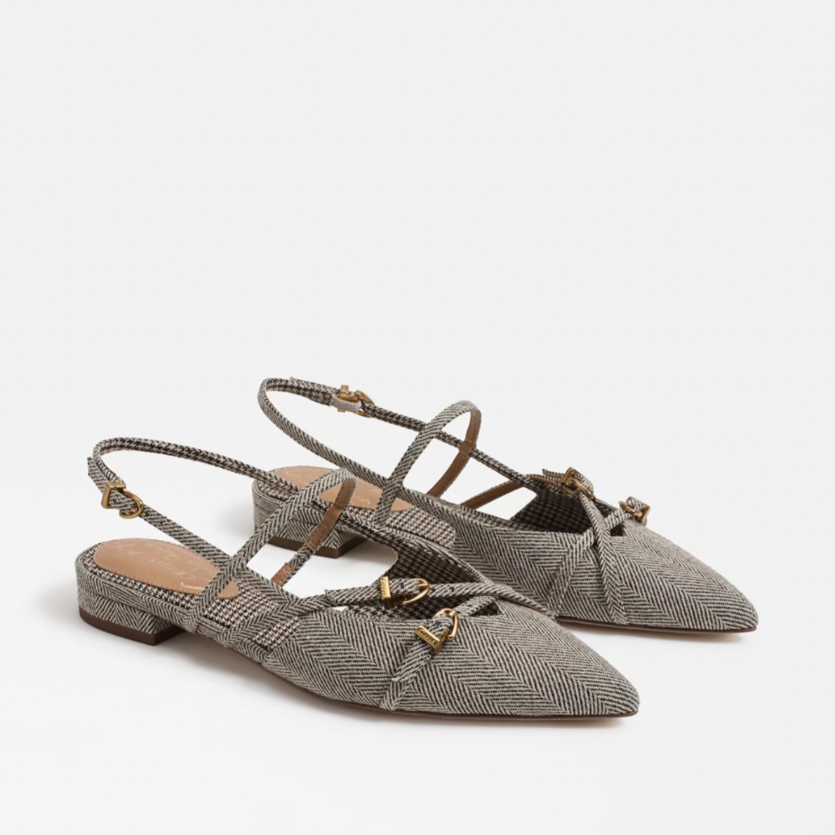 Lindley Slingback Flat in Brown Natural