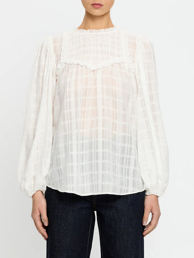Paige Blouse in Ivory