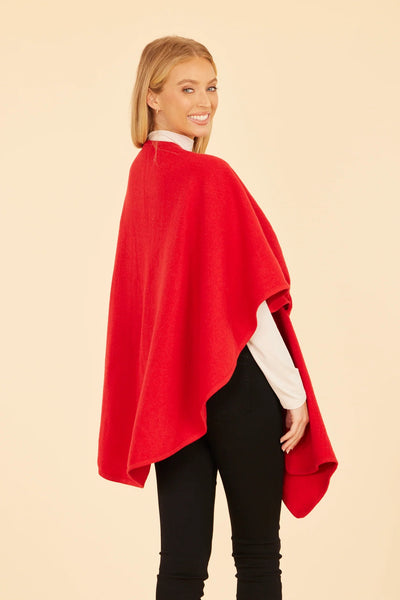 Knit Wrap in Red