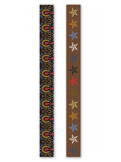 Hand-Stitched Silk Scarfette in Lone Star
