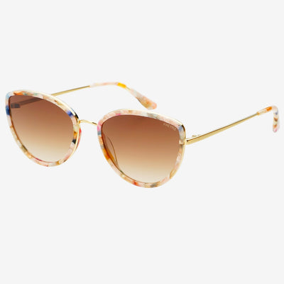 Luna Cat Eye Sunglasses in Rose Tortoise