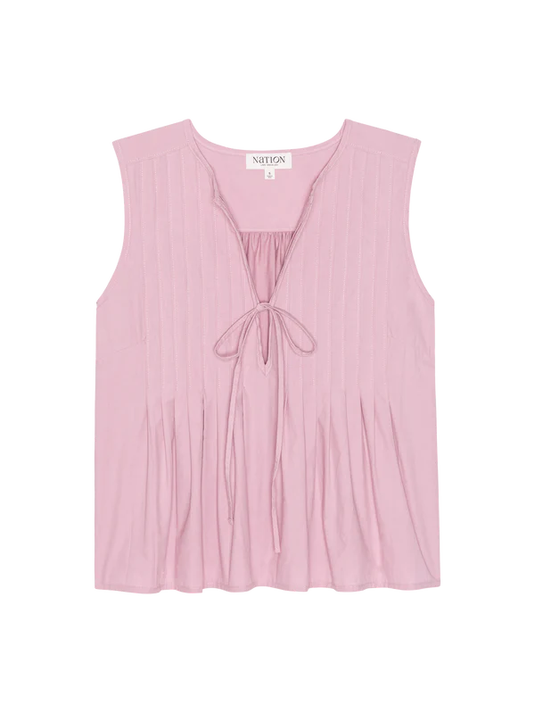 Ali Tie Top in Lavender