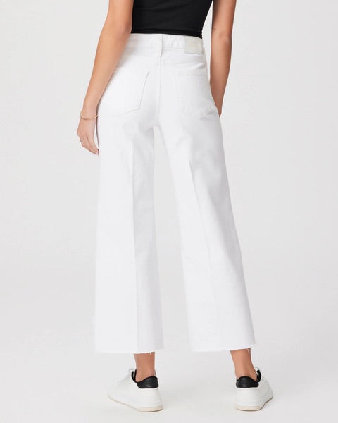 Anessa Wide Leg Jean in Crisp White