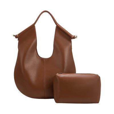 Tracy Saddle Shoulder Bag in Chestnut