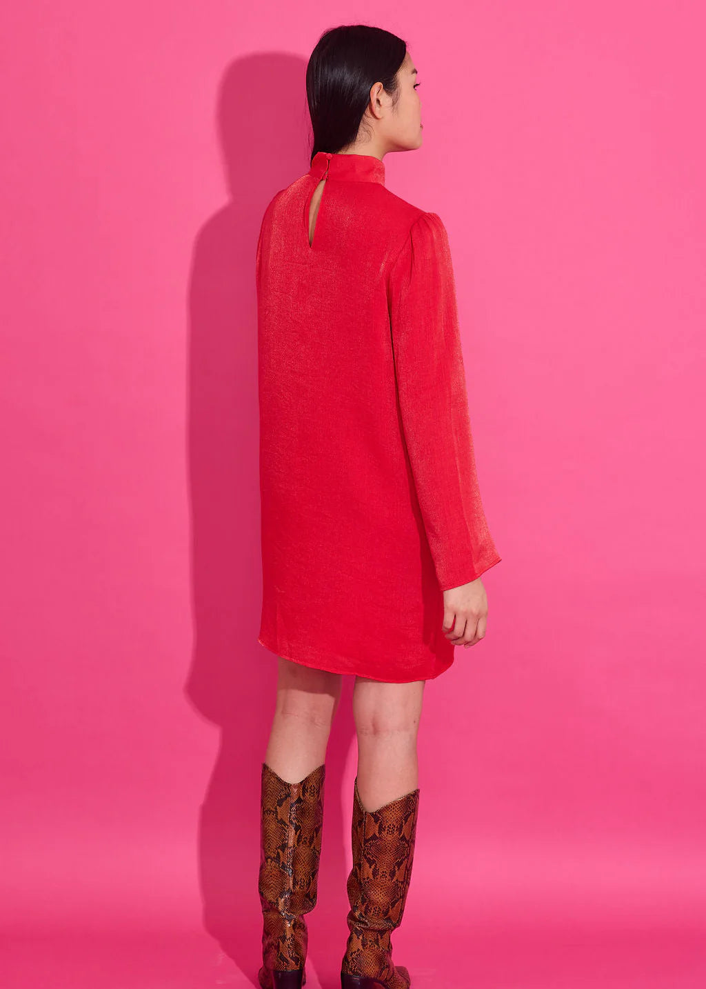 Emery Dress in Lipstick