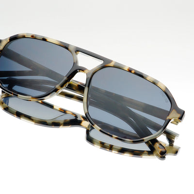 Fenix Acetate Unisex Aviator Sunglasses in Gray Tortoise