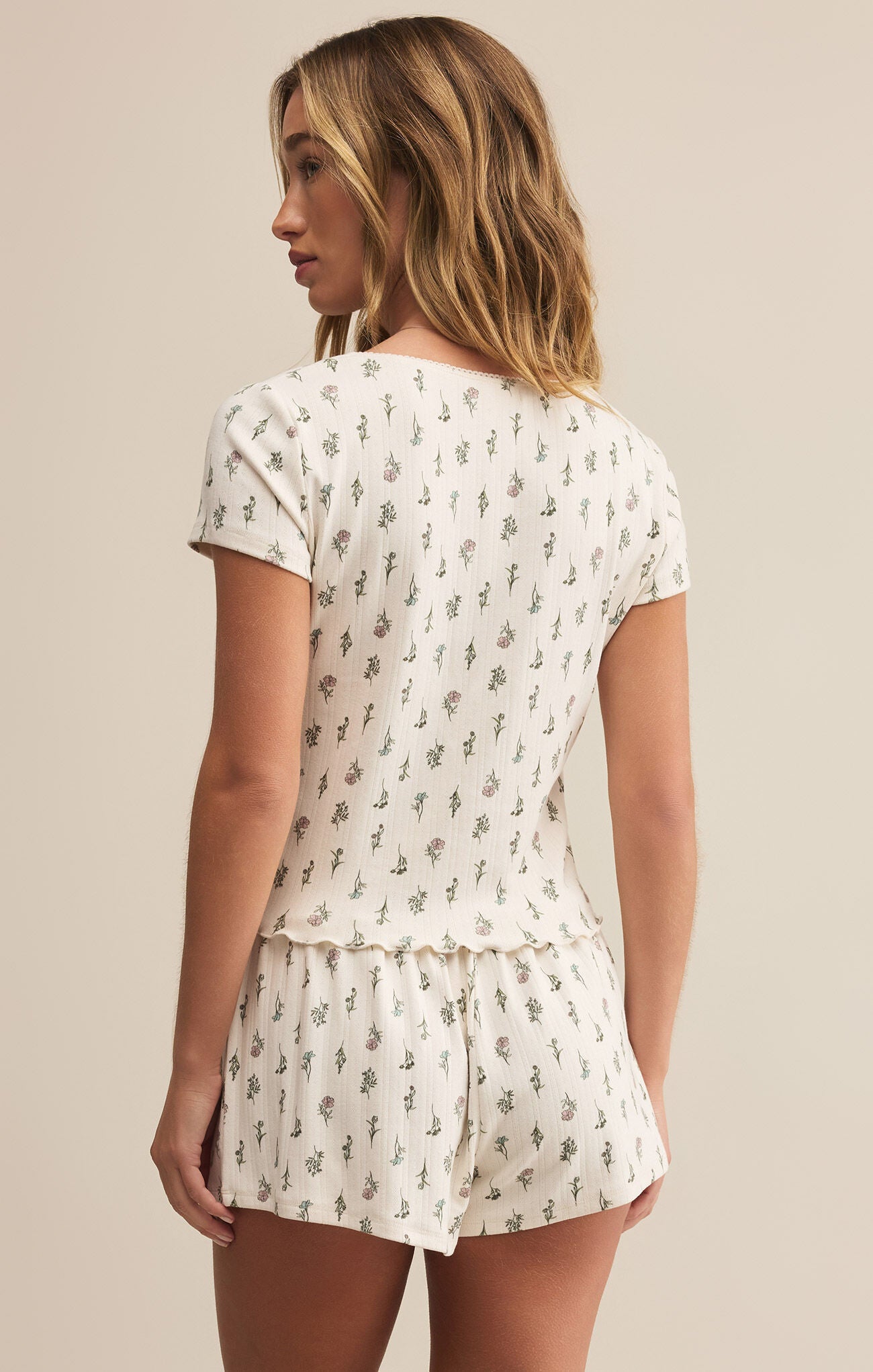 Montana Floral Top in Crystal