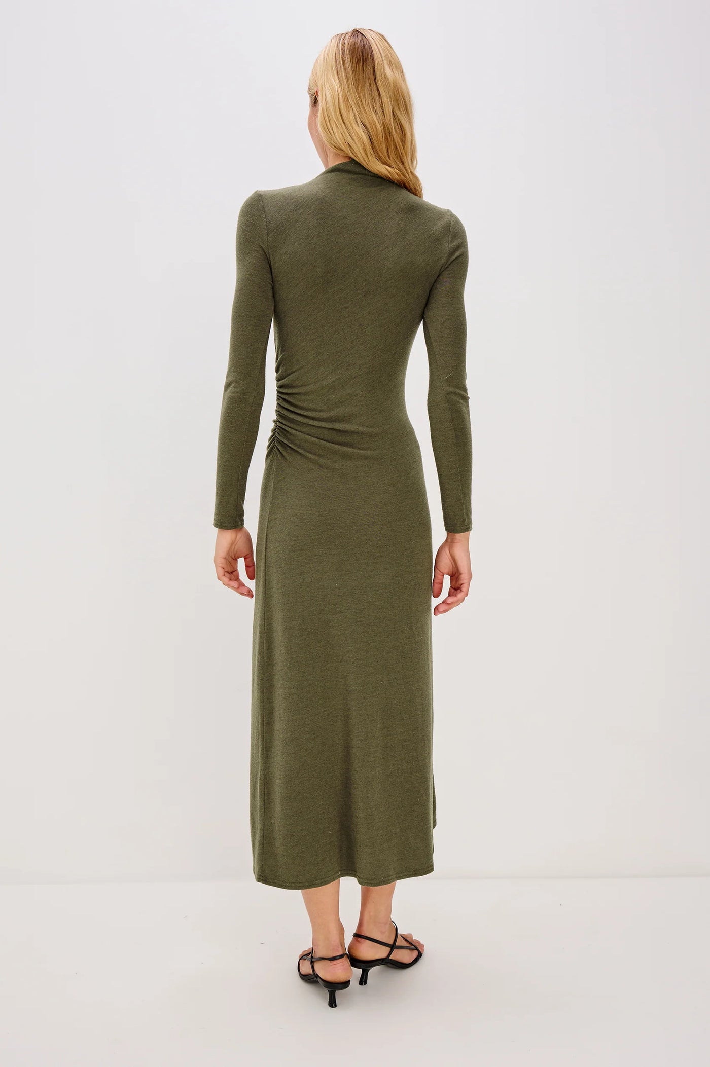 Margaret Dress in Heather Olive