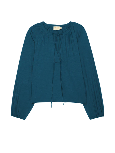 Chiara Long Sleeve Top in Italian Sea