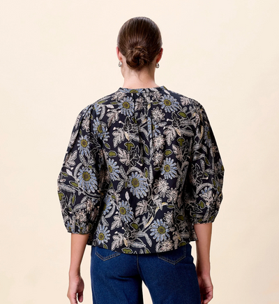 Belle Blouse in Dark Magnolia