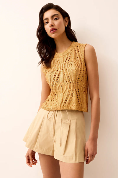 Mcguire Top in Gold