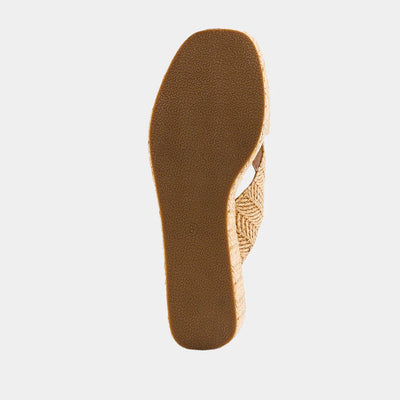 Ludovica Wedge Heel in Natural Woven