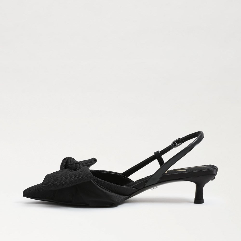 Treena Slingback Kitten Heel in Black