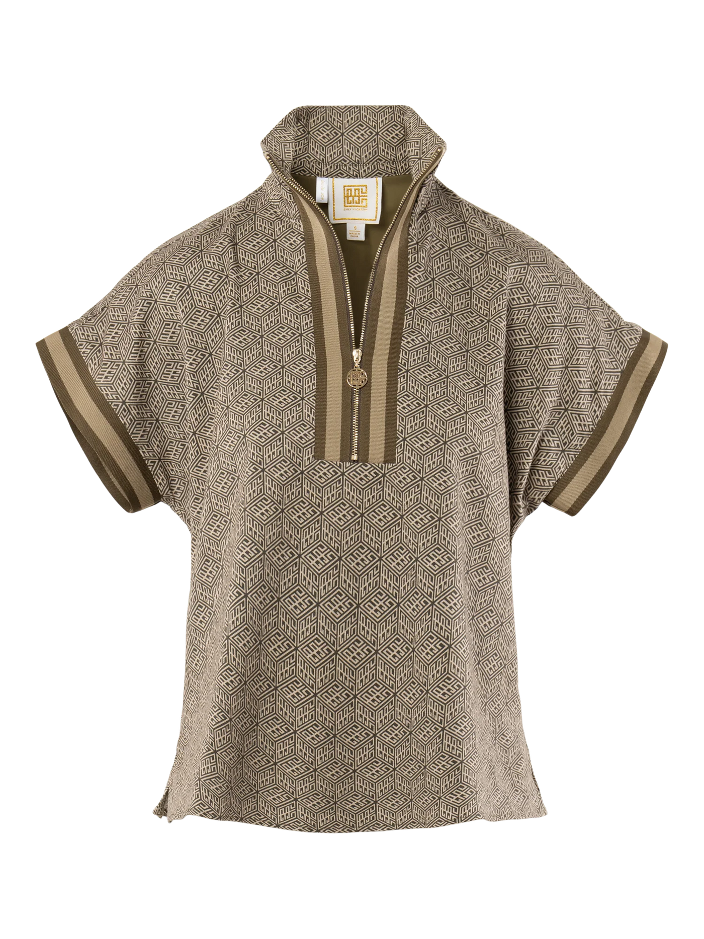 Poppy Pullover in Green Tonal Monogram
